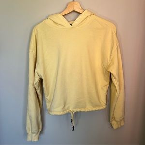 NWOT pastel yellow hoodie